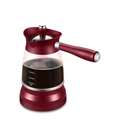 China Mini Hotel Portable Travel Turkish Coffee Maker Glass Pot for sale