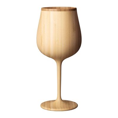 China 2 Pcs Eco-Friendly Bamboo Wine Goblets Set.Bamboo Standing Cups/Pokals For Tableware/Best Gift Idea. for sale