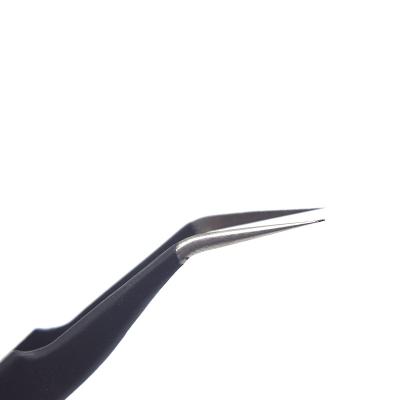China Custom Black Stainless Steel Precision Tweezers Set of Tweezers from Factory Not Rated for sale