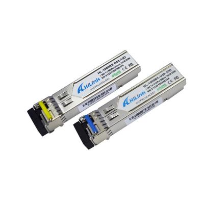 China Ethernet Bi-directional SFP 1550/1310nm 1.25g 10KM Single LC/SC DDM Optical Transceiver for sale