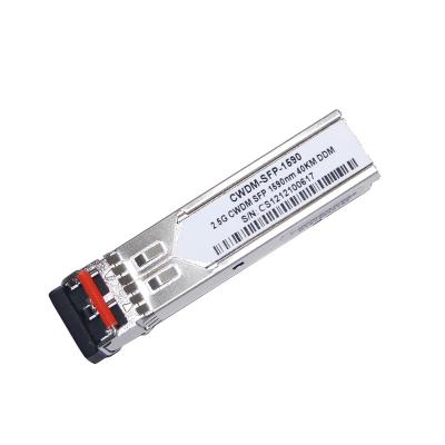 China FTTX Compatible with CIS 2.5G SFP CWDM 40KM 1270-1610NM With DDM Function  Dual Fiber SFP Modules for sale