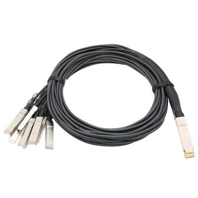 China 10g / 40g / 100g / 200g / 400g Ethernet 400GE QSFP-DD DAC Cable 400G to 8x 50G SFP56 Breakout Cable for sale