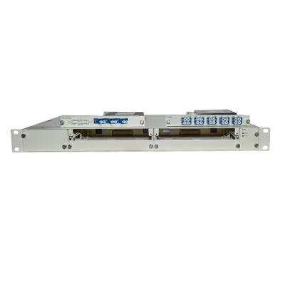 China DWDM/OTN Network 19'1U DWDM Demux 4CH CH21~CH24, + CH57~CH60 with R/B Board Filtter EDFA Single Fiber LC UPC in 1U chassis for sale