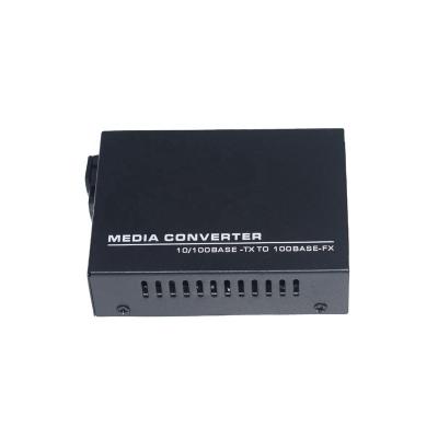 China FTTX Gigabit Ethernet Fiber Optical Media Converter 10/100M-TX MM Dual Fiber 2km SC 100Base FX for sale