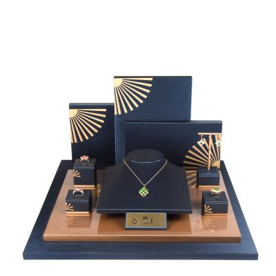 China Luxury Jewelry Display Yadao Black Jewelry Display Set Jewelry Display Rings Holder Box Holder for sale