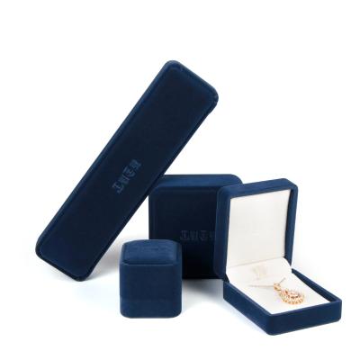 China Jewelery Packaging Plastic Jewelry Packaging Ring Hot Sale Storage Gift Boxes Velvet Pendant Box for sale