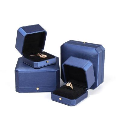 China Yadao Recyclable Manufacturing Customized Blue Plastic Gift Boxes For Jewelry Packaging for sale