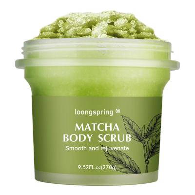 China Exfoliator Wholesale Custom Skin Care Matcha Bath Natural Exfoliating Moisturizing Organic Body Scrub for sale