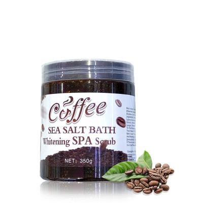 China Exfoliator OEM Private Label Deep Cleansing Face Body Scrub Natural Organic Skin Whitening Moisturize Exfoliating Coffee Body Scrub for sale