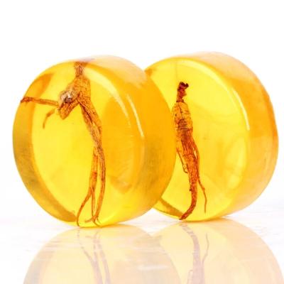 China 100g Ginseng Basic Cleansing Soap Moisturizing Foaming Handmade Natural Whitening Facial Anti Acne Soap for sale