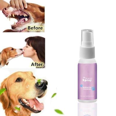 China OEM/ODM Private Label 100ml Natural Breath Freshener Clean Teeth For Dogs And Cats Pet Oral Care Spray for sale