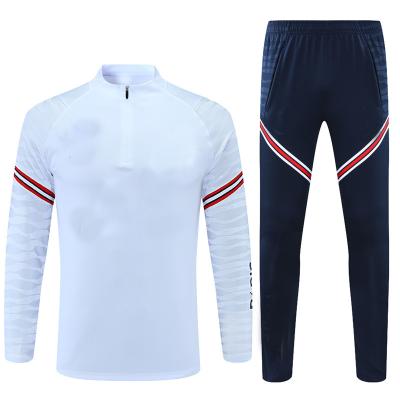 China Breathable Custom Adult Kids Sportswear Long Sleeve Jacket And Pants Club Soccer Training Wear Soccer Tracksuit for sale