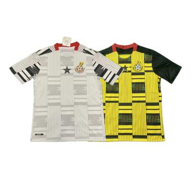 China Sets Customized Logo Design National Team Club Soccer Wear Ghana Home And Away Football Jersey for sale