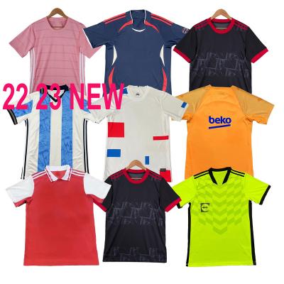 China Sets Custom Design 2022 Cheap Popular Logo Club Football Club Football Kit Jersey For Men for sale