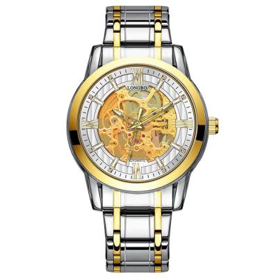 China New Design Water Resistant LONGBO 83209 OEM Luxury Custom Movement Mens Mechanical Watches For Man Automatic Mechanical Watches Men Luxury for sale