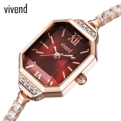 China Minimalist VIVEND VD006 quartz crystal movement wrist watch waterproof bracelet fashion women watch for sale