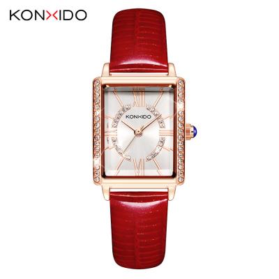 China Custom KONXIDO KN008 logo brand water resistant quartz movement female watch superior stainless steel minimalist minimalist for sale