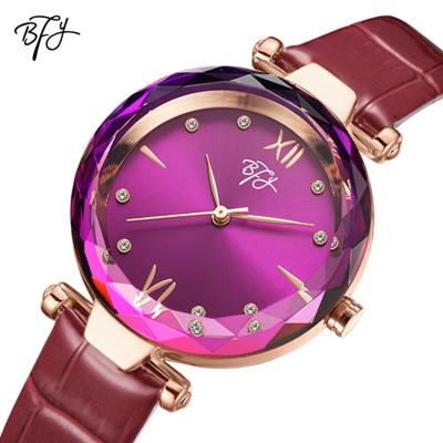 China High Quality BFY BF001 Water Resistant Quartz Lady Watch Waterproof Hot Sale Leather Band Watch For Fashion Women for sale