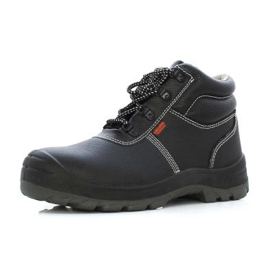 China High Quality Comfortable Genuine Steel Toe Leather Oil Resistant Lightweight Work Boots Safety Shoes For Men for sale