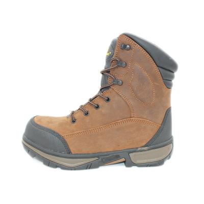 China Low Quality Steel Toe High Guard Leather Industrial Rubber Sole Cut Work Shoes Steel Toe Safety Shoes For Construction for sale