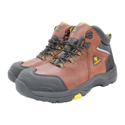 China STEEL INJECTION AND CRAZY HORSE TOE PU/TPU LEATHER SAFETY SHOES FOR MEN for sale