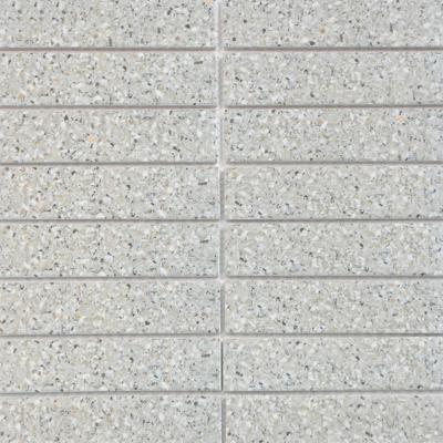 China CLASSIC Outdoor Marble Look Anti Slip Mosaic White Glazed Inkjet Porcelain 32.5X145mm Mosaic Tile for sale