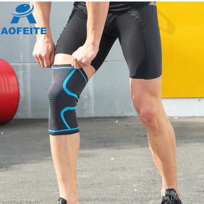 China Comfortable / Breathable Breathable Sports Strap Protective Knitted Elastic Knee Support for sale