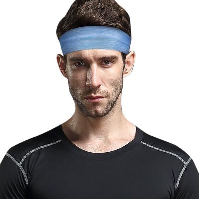 China Ect Good Quality Absorption Gym Fitness Yoga Non-slip Breathable Adjustable Sweat Headband for sale