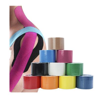 China Good Quality Cotton Sports Breathable Kinesiology Elastic Tape Elastic Bandage Adhesive Strain Injury Tape for sale