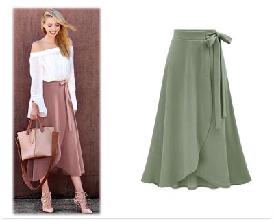 China Breathable 2022 Hot Selling New Vintage Split Irregular Skirt Ventilation Plus Size Women's Skirts For Lady for sale