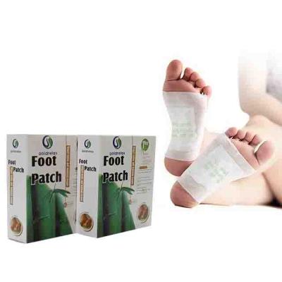 China 2020 Foot Health Care Goldrelax Brand 10pcs/set Bamboo Vinegar Detox Foot Patch for sale