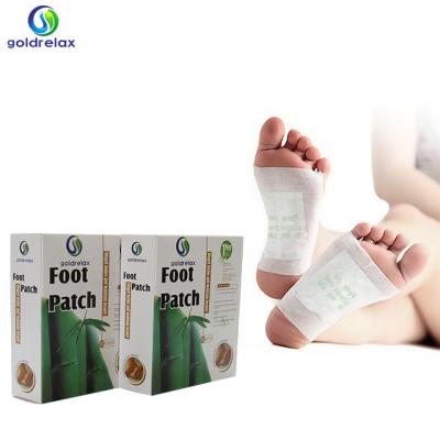 China Hot Selling Detox Product Amazon Goldrelax Brand Detox Foot Patch (10pcs/box) for sale