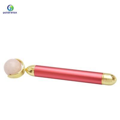 China Face clean factory supply vibrative jade massage facial roller for sale