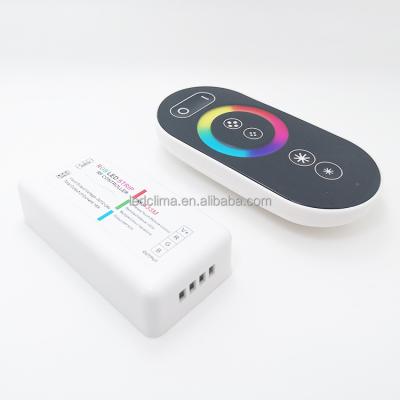 China For High Quality RGB LED Strip Dc12-24v RF433MHz Remote Wireless Touch Led Strip Led Controller With CE RoHS FCC for sale