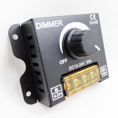 China For Factory Wholesale Price 1 Color LED Strip Single Channel 30a Rotary Dimmer Manual Switch Led Dimmer for sale