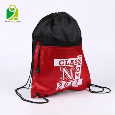 China Cheap Promotional Clear Custom Men's Gym String Bag Wenzhou Polyester Fashionable Travel Bag Cangnan Polyester Drawstring Bag for sale