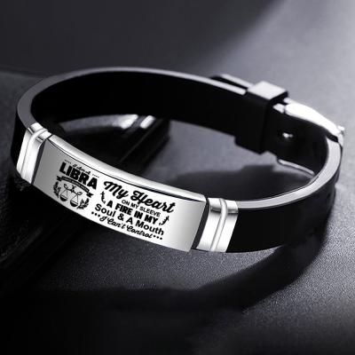 China New Fashion Star TRENDY Sign Bangle Stainless Steel Adjustable Bracelets & Bangles For Women Man for sale