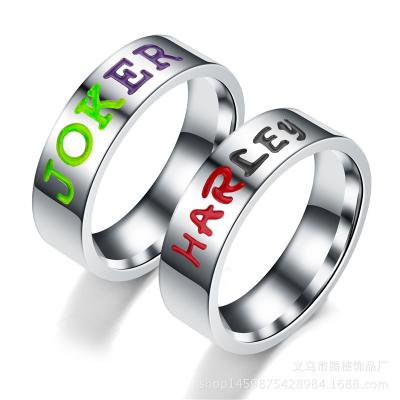 China Fashion TRENDY Ring Stainless Steel Halloween Rings For Couples for sale