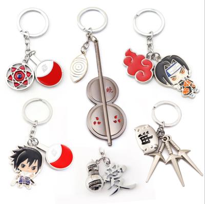 China Metal Anime Naruto Ootutuki Hagoromo Charm Accessories Alloy To Enamel Key Chain For Fans Cosplay for sale