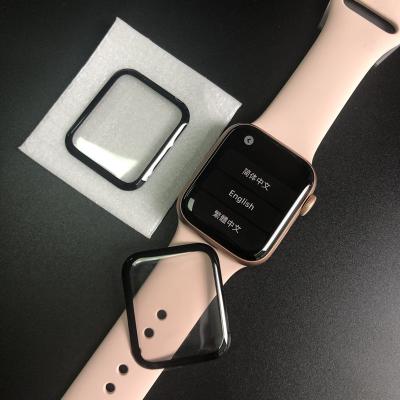 China 99% Transparent PMMA Protective Screen Guard For iWatch Series 44mm Full Glue Screen Protector For Apple Watch Series 7 41mm for sale