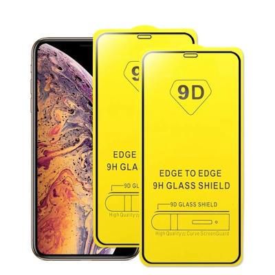 China Mobile Phone Guangzhou Factory Cost 21D 9D Full Coverage Tempered Glass For iPhone 12 Max Xr Xs Pro 13 Screen Protector Max for sale