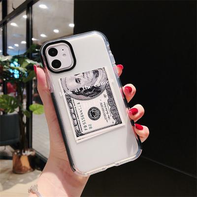 China 2021 shockproof super hot sale clear phone case printing 13 max dollar pro xs xr max custom sublimation phone case white for sale