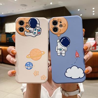 China Custom Shockproof Blank Phone Cases For Sublimation Printing Astronauts Cartoon Mobile Phone Cases Back Cover For iphone 11 12 pro XR for sale