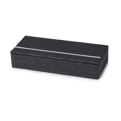 China Hotel Supplies Smooth and Sturdy PU Leather Stationery Box, Office Storage Office Supplies Wholesale for sale