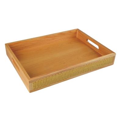 China Environmental Protection Material China Wholesale Wooden Serving Tray Manufacturer For Hotel Guest Room Supplies for sale