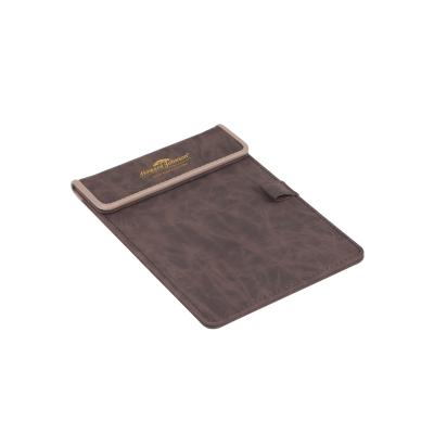 China Self Adhesive Embossed PU Leatherette A4 Notepad Magnet Meeting Office Folder for sale