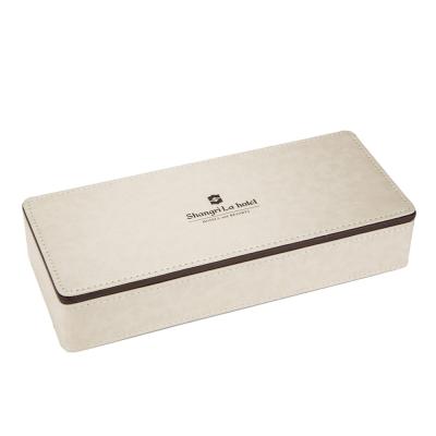 China China Smooth And Sturdy Hot Selling Leather Stationery Box, Wholesale Office Storage Desk Supplies for sale