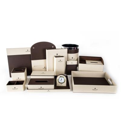 China High Quality Eco-Friendly Supply Hotel Leather Guest Room Set China Wholesale for sale