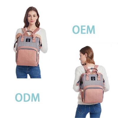 China New Design Fashion Water Resistant Baby Diaper Backpack Wholesale Portable Diaper Bag For Mother for sale