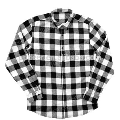 China Breathable Best Selling Cheap Custom Logo Mens Flannel Checked Shirts for sale